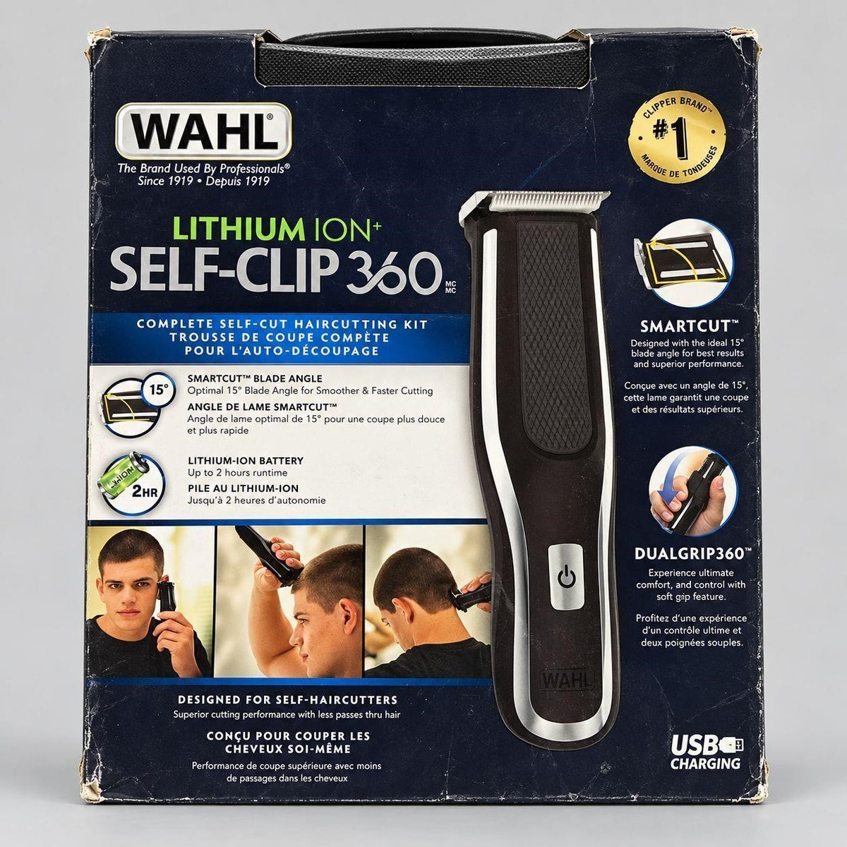 WAHL Lithium Ion+ Self-Clip 360 Haircutting Kit